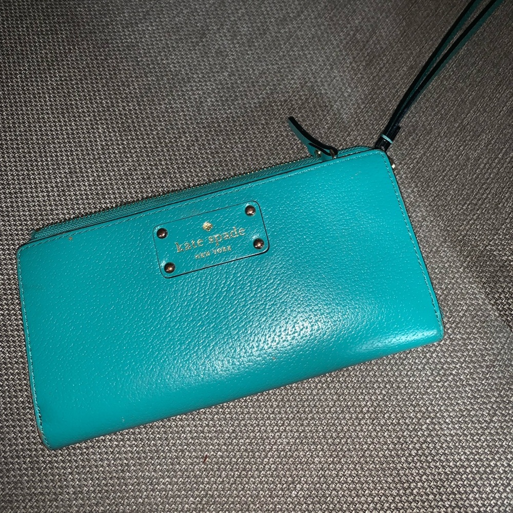 Kate Spade Teal Wallet/wristlet